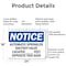 Signmission Automatic Sprinkler Shutoff Valve Located, 24 in W x Rectangle, Aluminum OS-2PACK-NS-A-1824-L-10269 - alternate 3